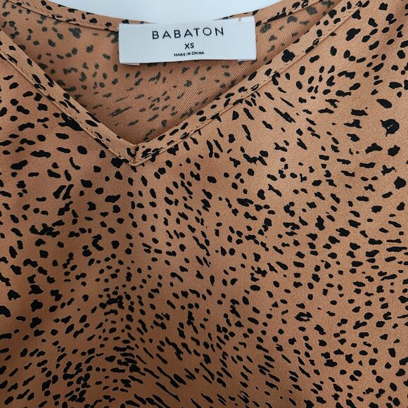 BNWOT Aritzia Babaton satin top | leopard print, XS - S - Picture 1 of 5
